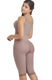 Postpartum Sleeveless Below Knee Bodysuit Shaper