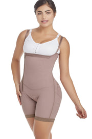 Postpartum Mid Thigh Braless Shapewear Bodysuit