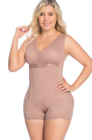 Plus Size Postpartum Sleeveless Short Bodysuit Shaper