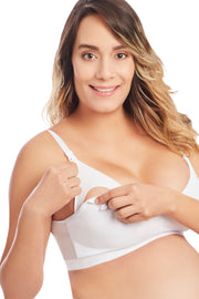 Smooth Front Medium Compression Nursing Bra