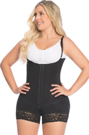 Plus Size Postpartum Braless Short Bodysuit Shaper