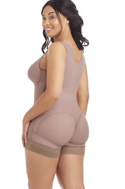 Plus Size Postpartum Sleeveless Short Bodysuit Shaper