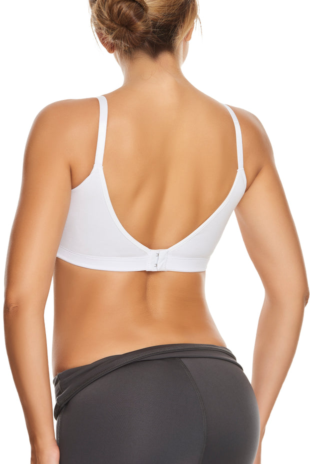 Medium Compression Nursing Bra with Cut Out Detail