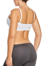 Gathered Front Medium Compression Nursing Bra